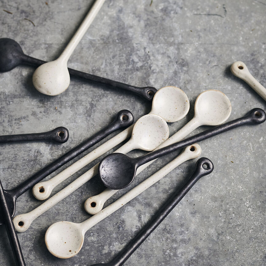 Pion Žlička, bela-siva