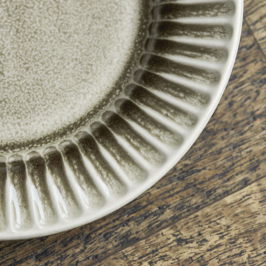 Plato de postre Pleat, 16 cm