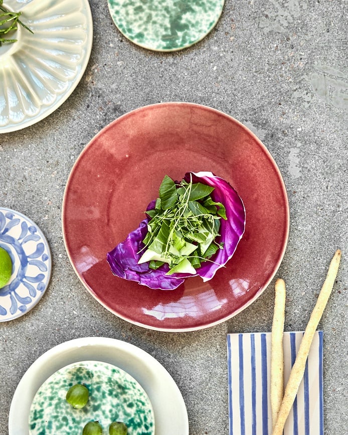 Plato Llano Diva, 28 cm, verde