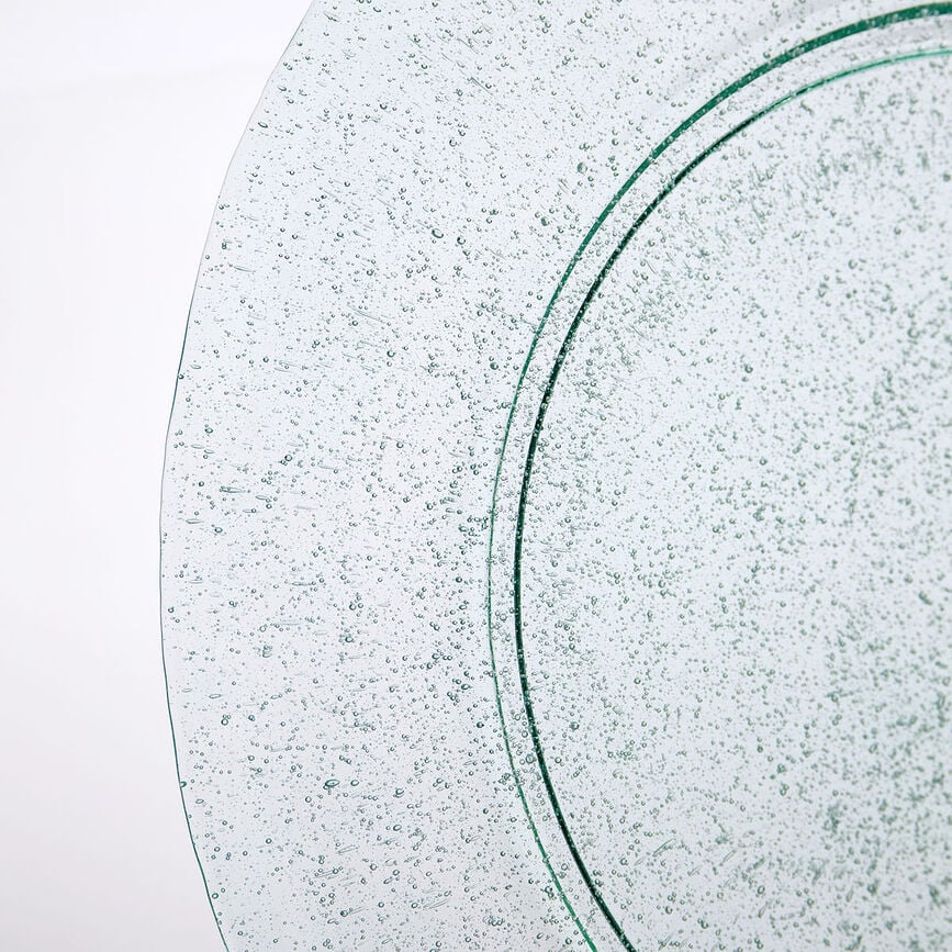 Platos de gres Rain, 27 cm, verdes, 2 unidades