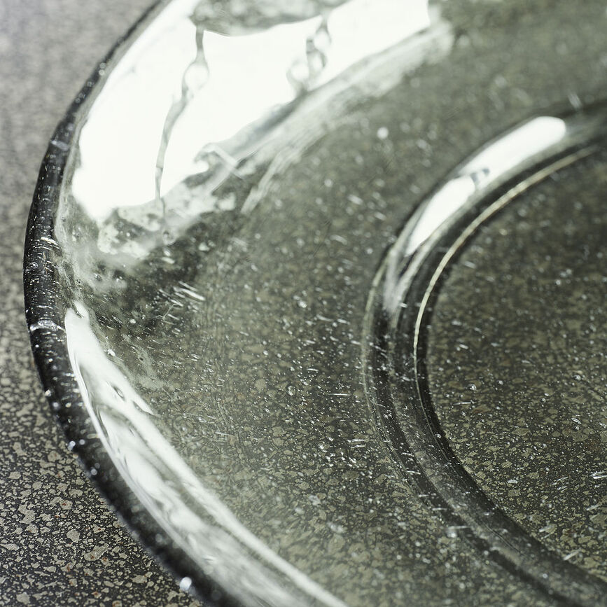 Platos de Desayuno de cristal Rain, 21 cm, verdes, Pack de 2