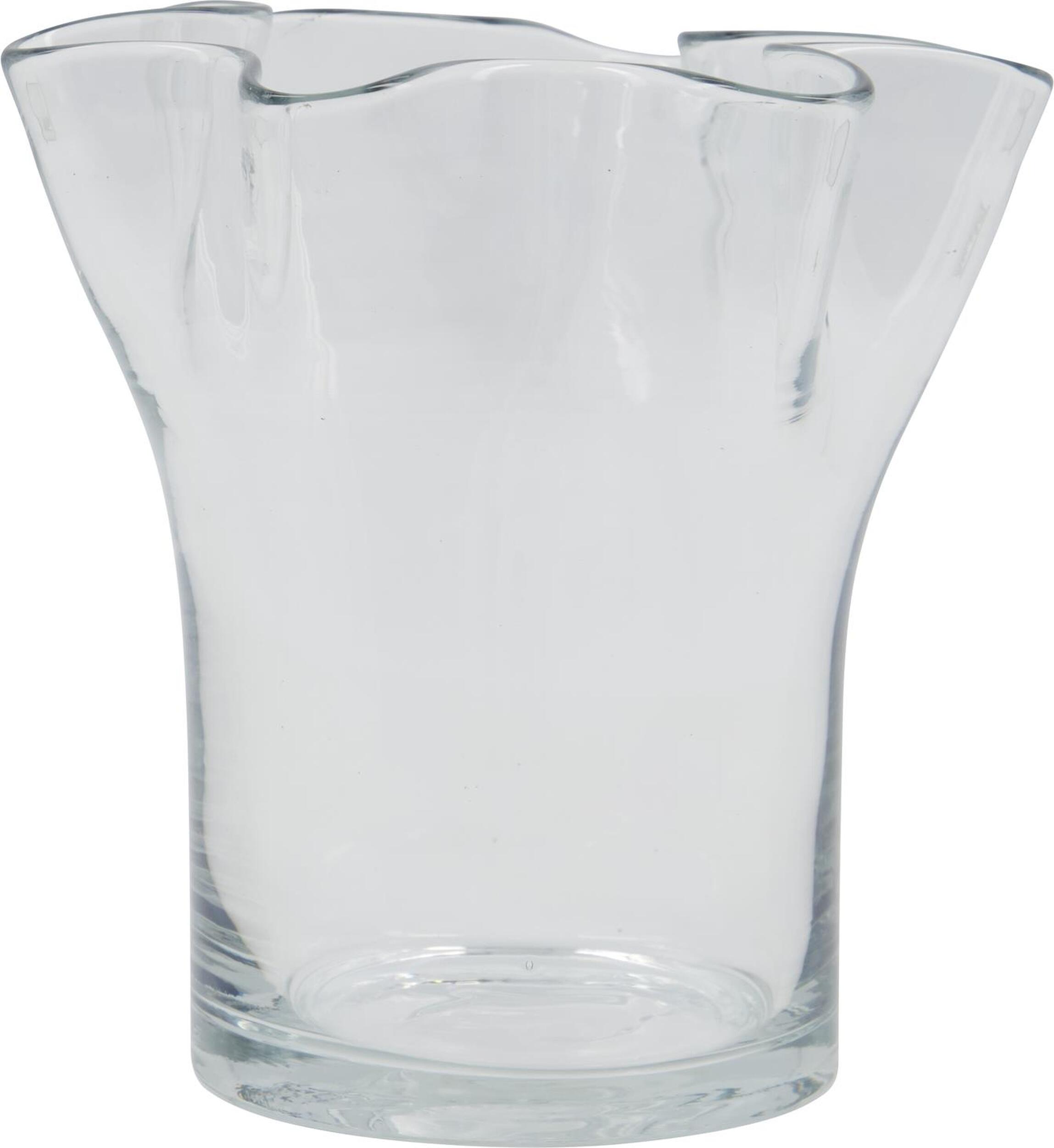 Plis Vase 17 cm transparent