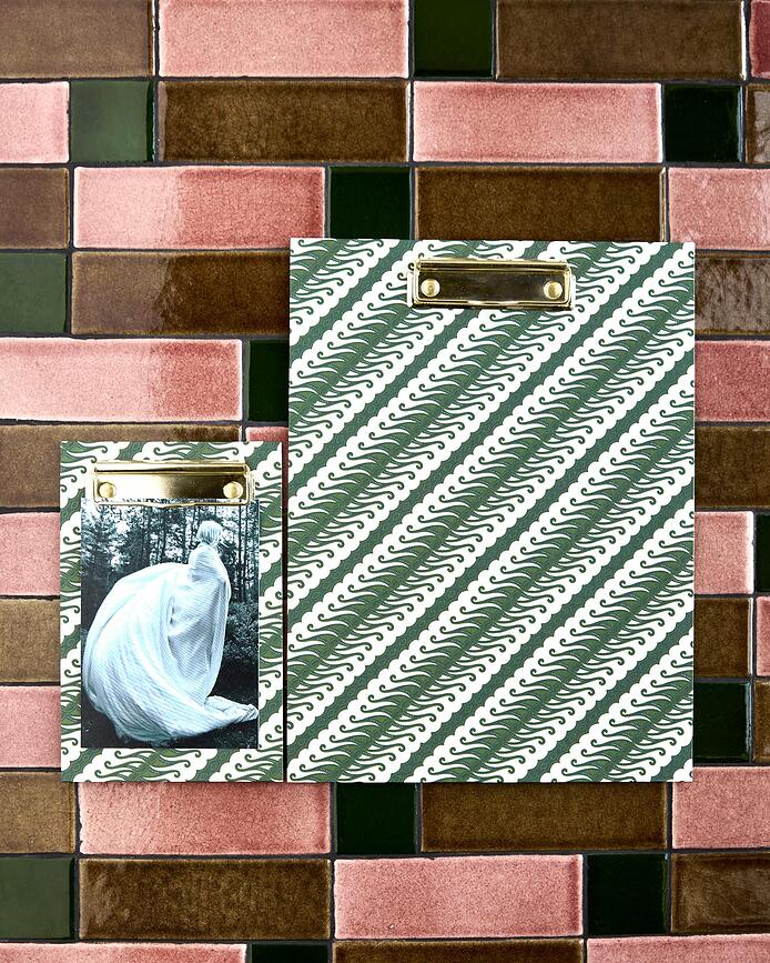 Portapapeles con pinza House Doctor, rojos, 2 unidades