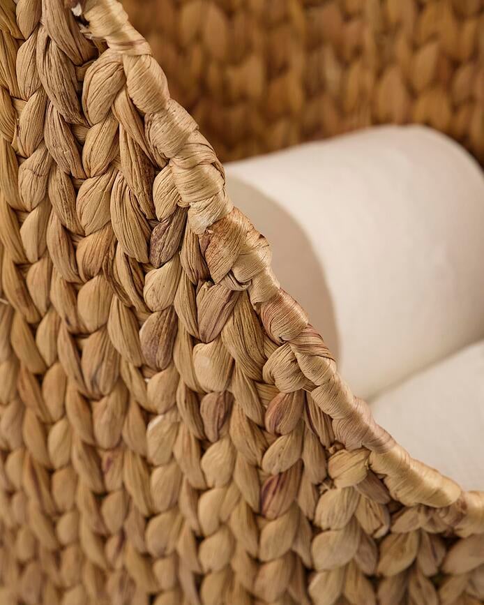 Portarrollos de pie Paper Natural, con cesta, 16 x 50 cm