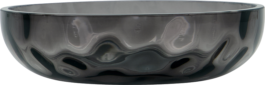 Portasapone HDWah in vetro grigio