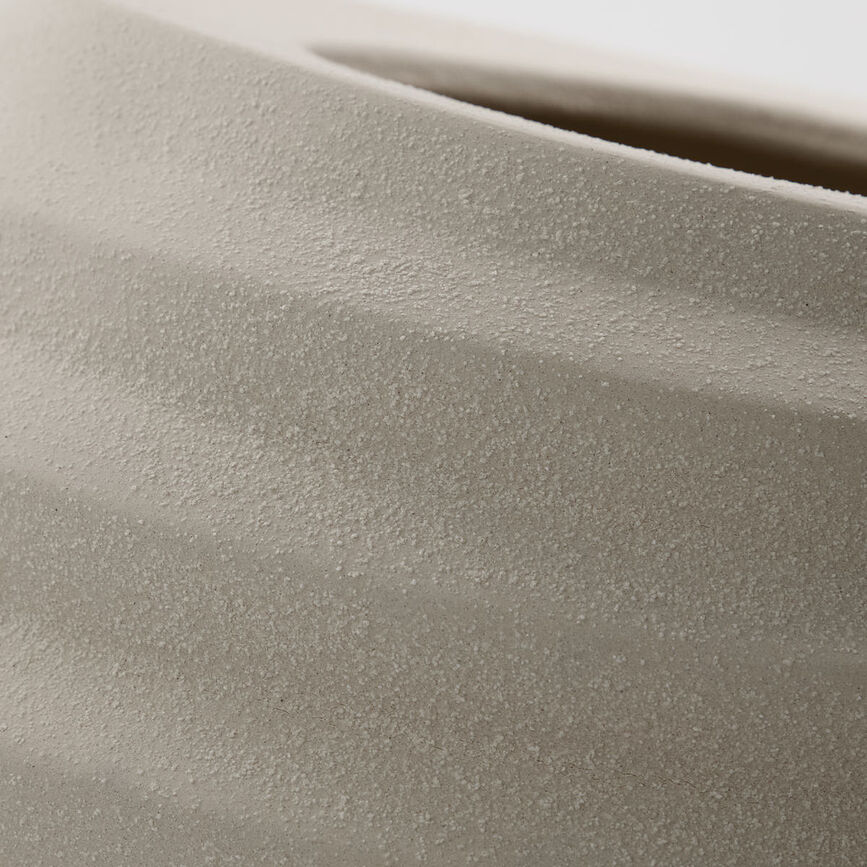 Portavaso Happ 36 cm colore bianco sporco