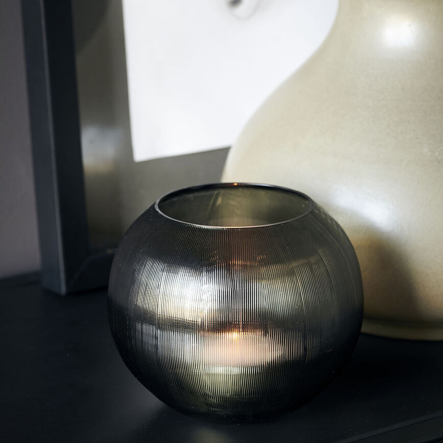 Portavelas para velas de té Chub, marrón