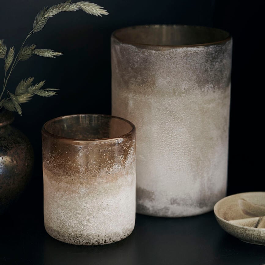 Candelabro Mist pequeño, marrón claro