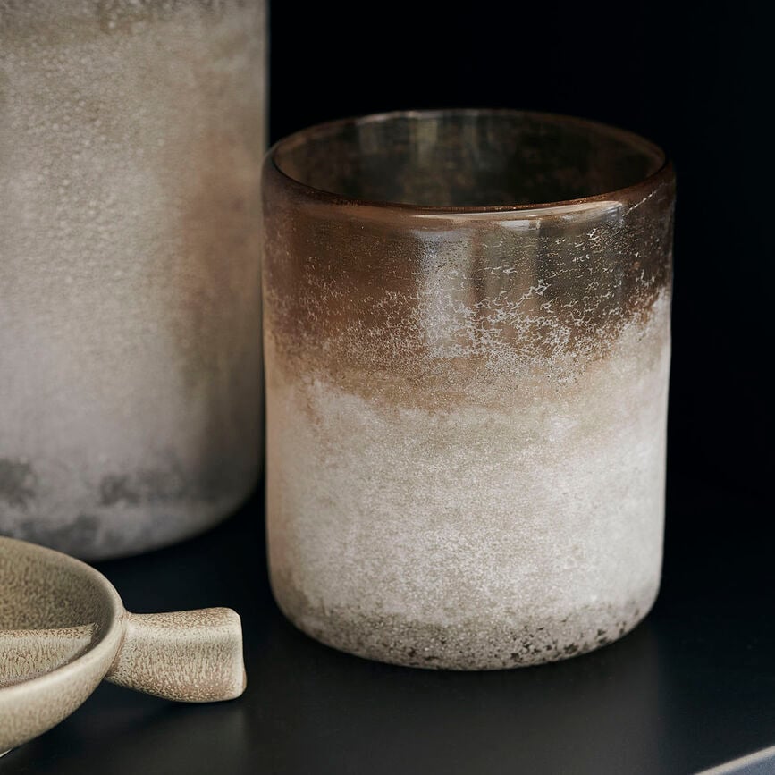 Candelabro Mist pequeño, marrón claro