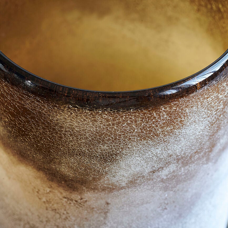 Portavelas Mist, pequeño, marrón