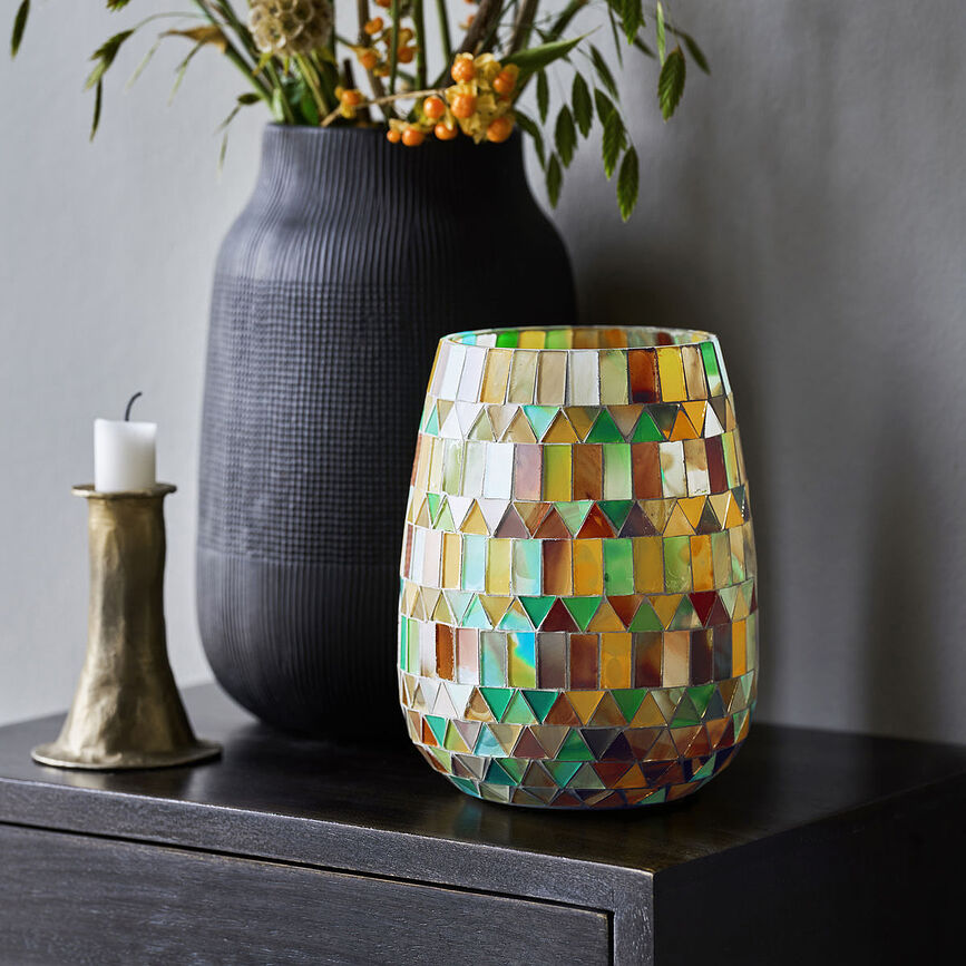 Portavelas para velas de té Mosaa, 12 cm