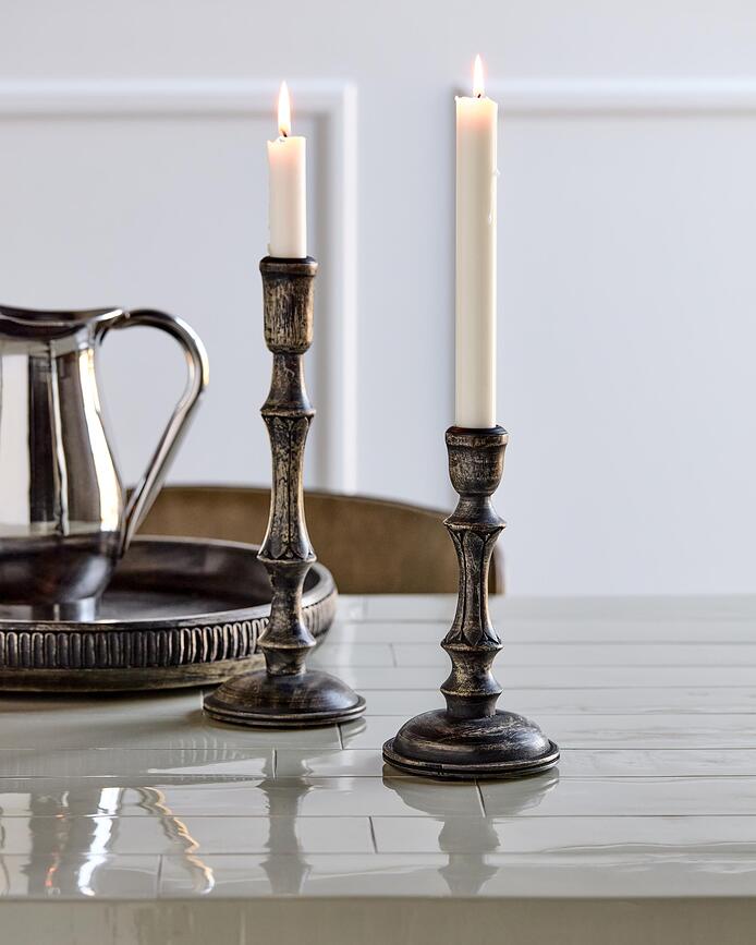 Portavelas para velas clásicas Rise, 2 unidades