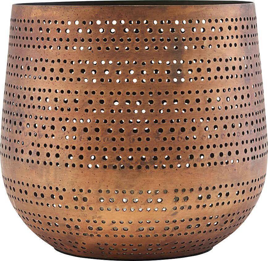 Portavelas Perfo, 16,5 cm, dorado