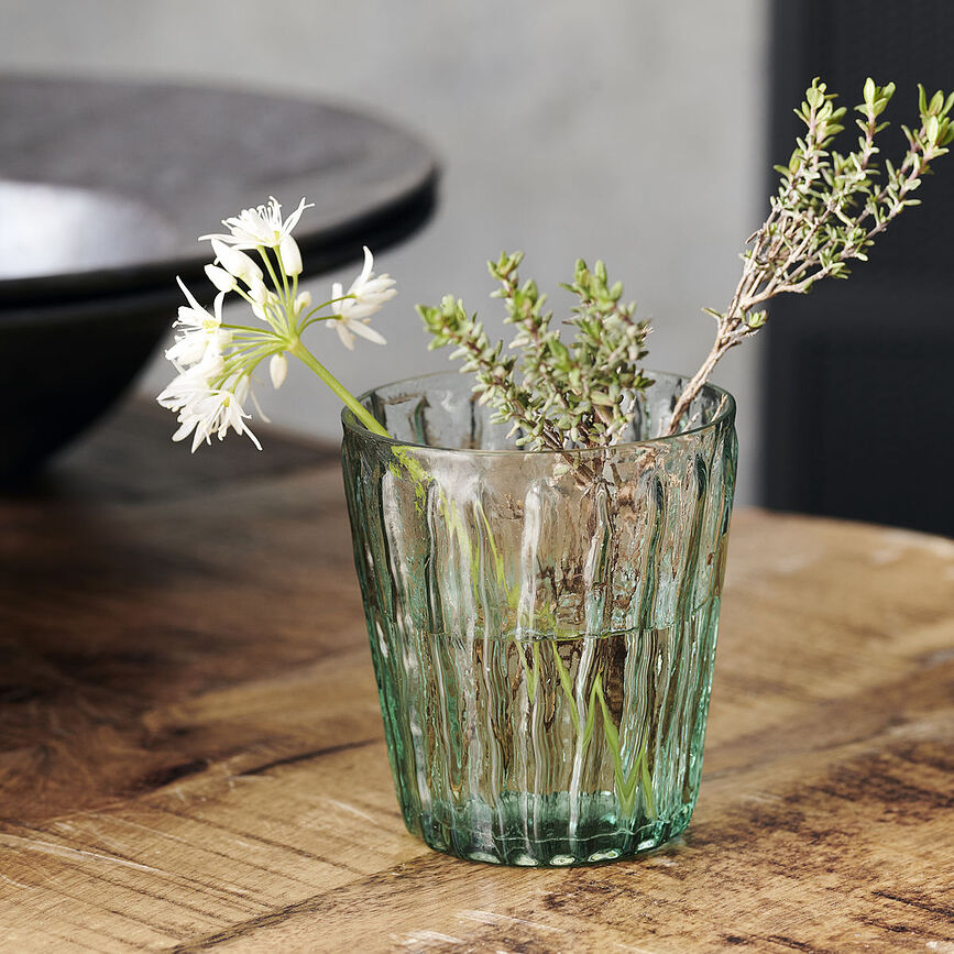 Portavelas para velas de té Tinka, azul claro