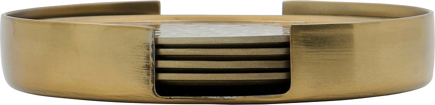 Posavasos Hammer, dorados, Pack de 5