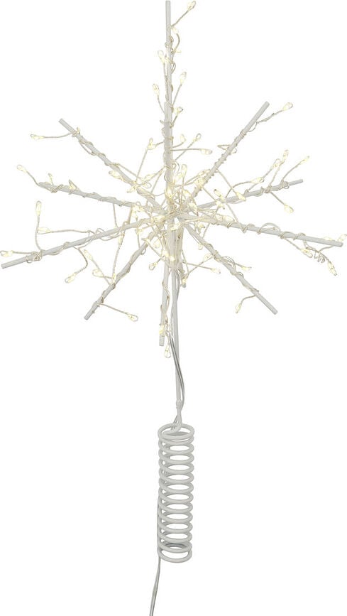 Punta de Árbol de Navidad LED Glow, blanca