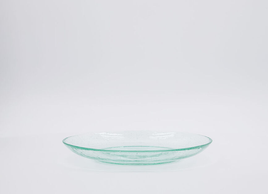 Rain Assiettes à Petit-déjeuner 21 cm, en verre, vertes, Lot de 2