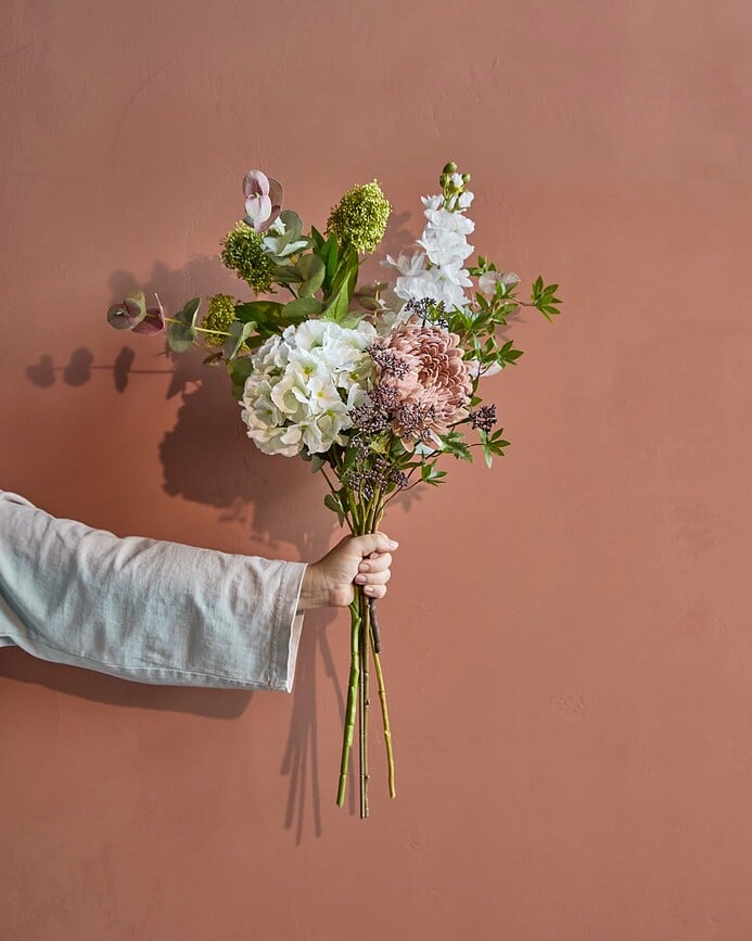 Ramo de Flores Artificiales House Doctor Calm Purple, 38 cm