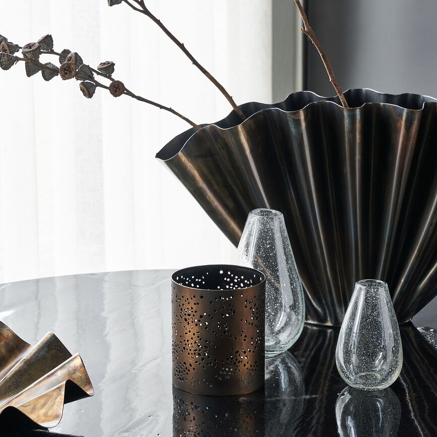 Rando Porte-bougie chauffe-plat, 13 cm, bronze antique