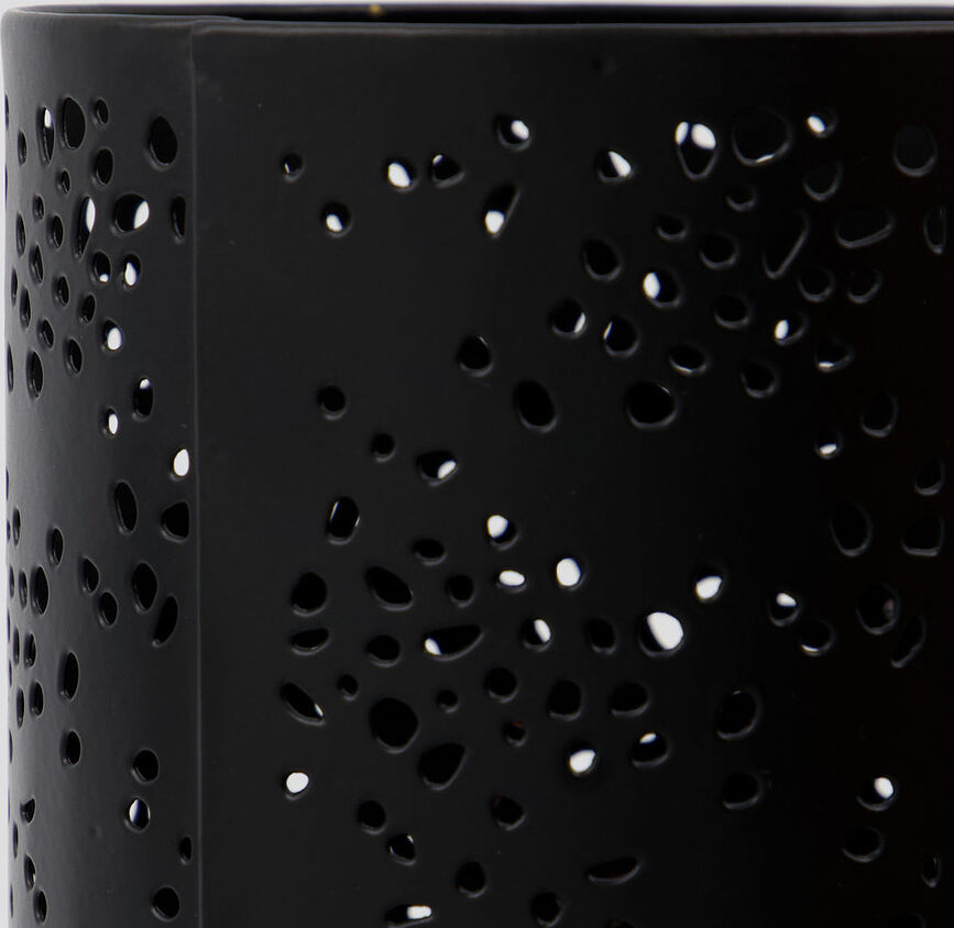 Rando Svečnik za čajne svečke, 19 cm, črn