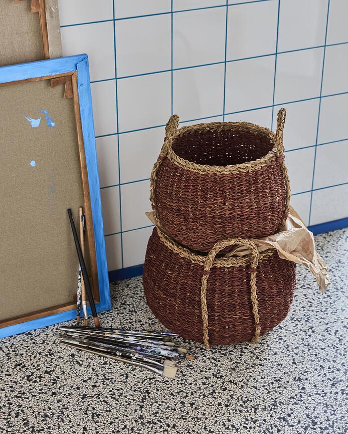 Rangi Καλάθια Αποθήκευσης, καφέ, 2 τμχ