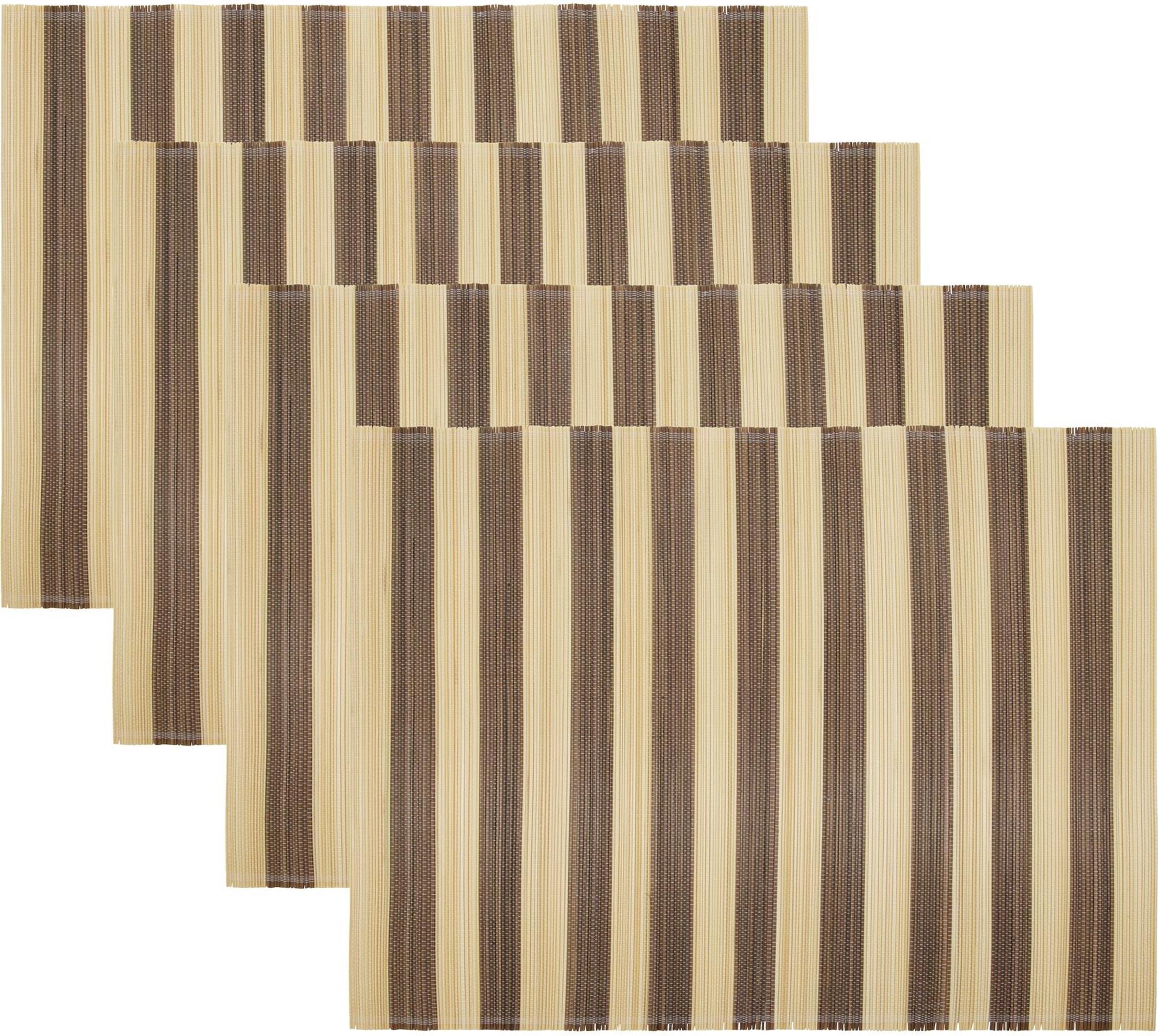 Rayas Tischsets braun 4 St.