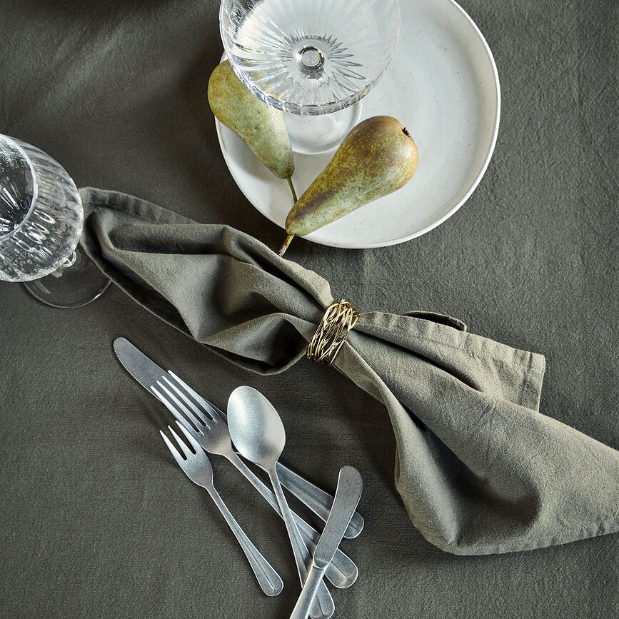 Real Napkins dark green 4 pcs