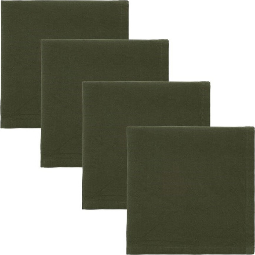 Real Napkins dark green 4 pcs