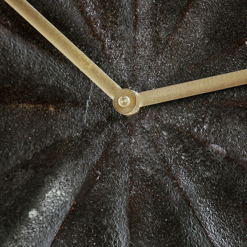 Reloj de pared Show, de latón bronceado