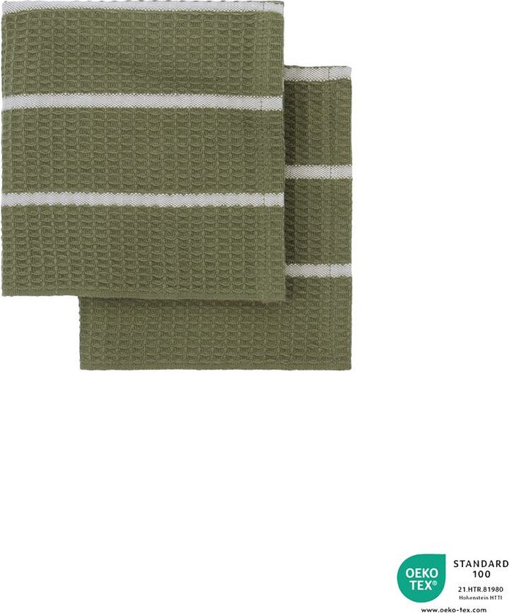 Rena Torchons de Cuisine, 30 x 30 cm, bleus, Lot de 2