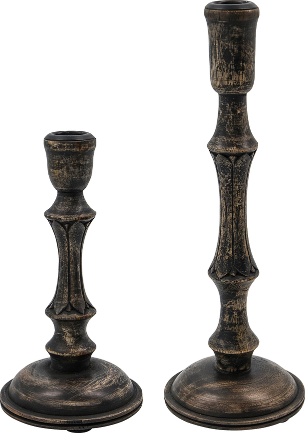 Rise Bougeoirs pour bougies classiques, Lot de 2