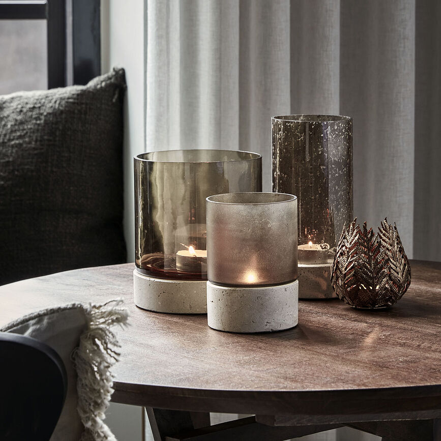 Rivo Svečnik za čajne svečke, 14 cm, rjav