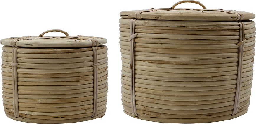 Round Paniers de Rangement, Lot de 2