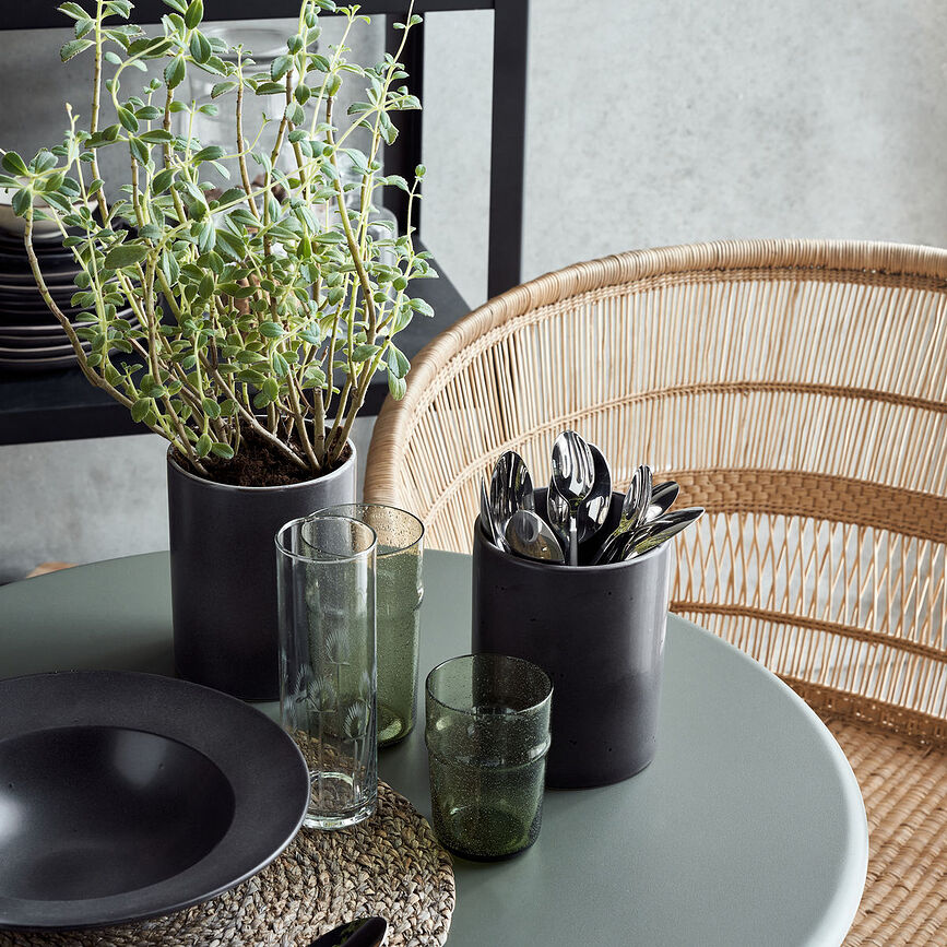 Rustic Boîte de Rangement, bleu-gris