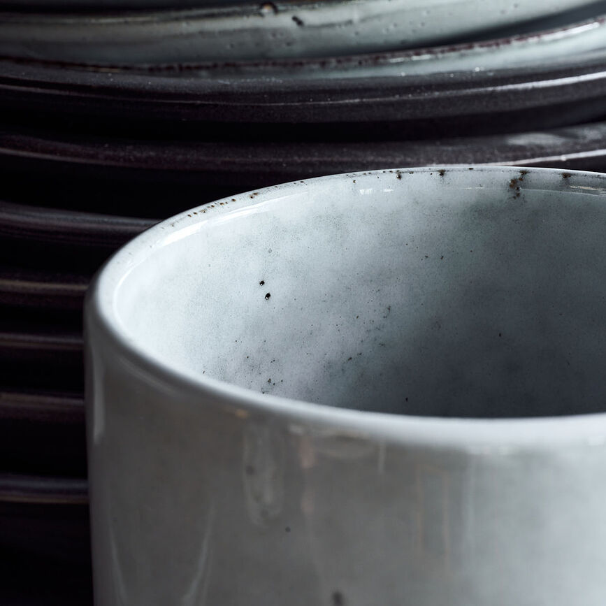 Rustic Boîte de Rangement, bleu-gris