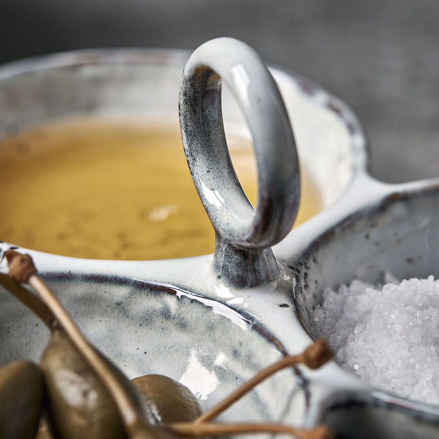 Rustic Bols à Apéritif, gris-bleus