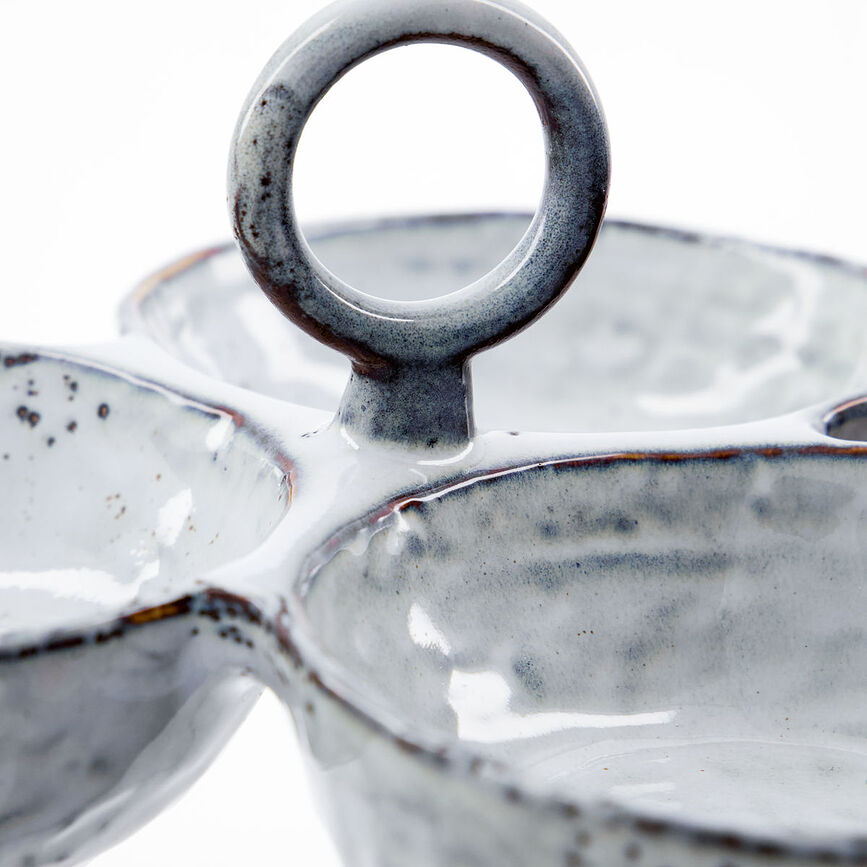 Rustic Bols à Apéritif, gris-bleus