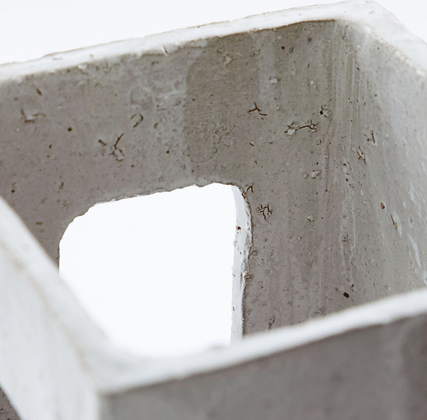 Ruun Lanterne, 35 cm, gris clair