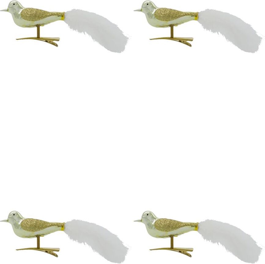 Safar Décorations de Noël, dorées, Lot de 4