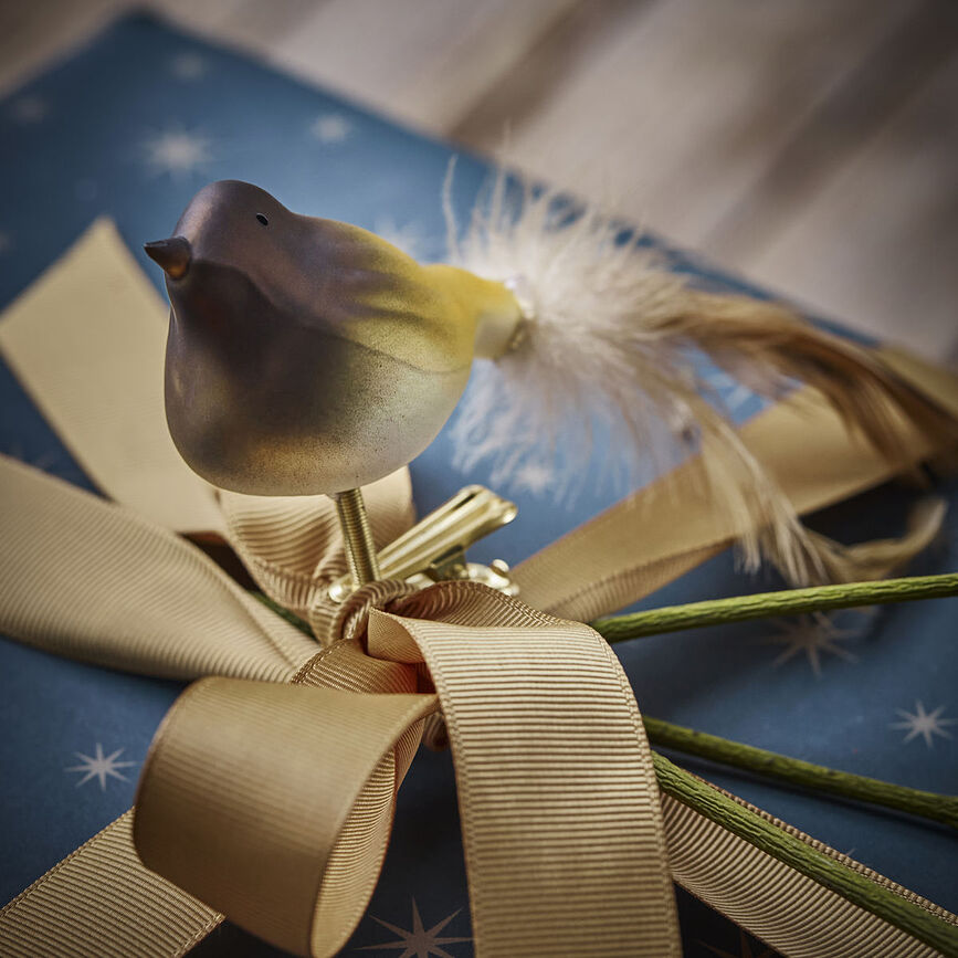 Safar Χριστουγεννιάτικα Διακοσμητικά, χρυσά, 4 τμχ