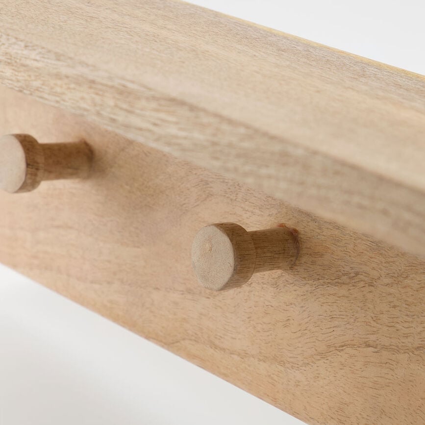 Sate Vješalica s policom crna