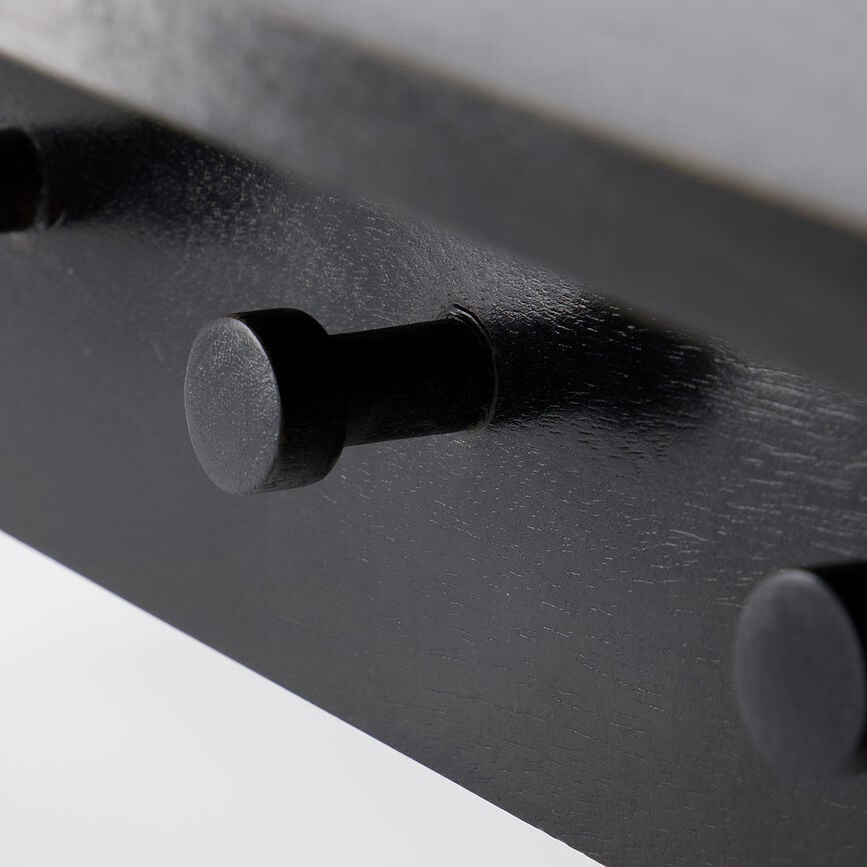 Sate Vješalica s policom crna