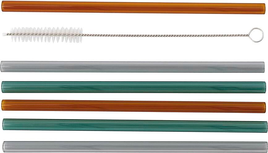 Save Slamice s čistilno ščetko, steklene, 6 kosov