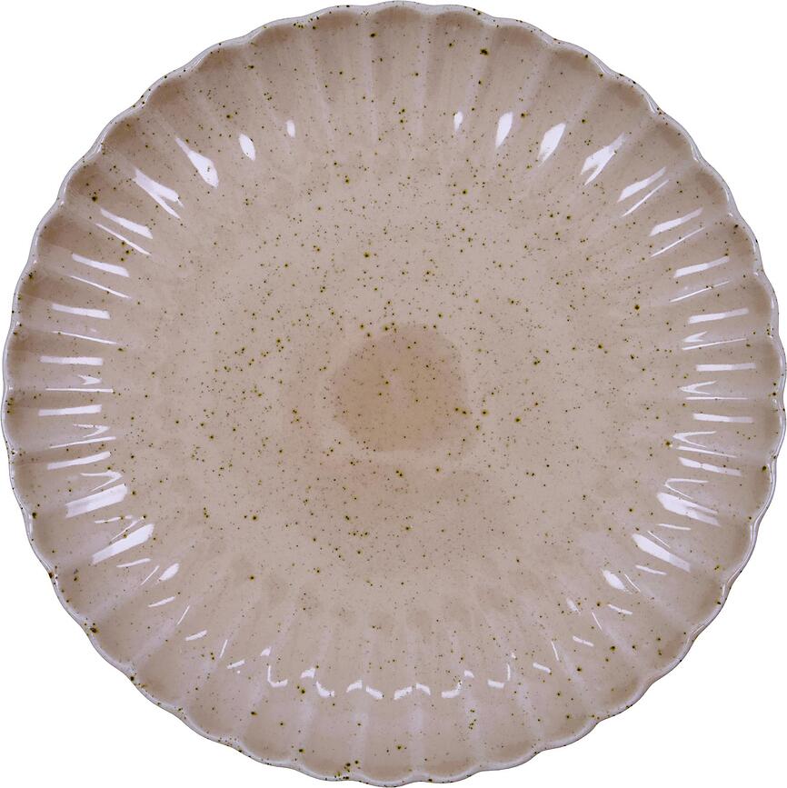 Scallop Dinner Plate 26 cm, pink