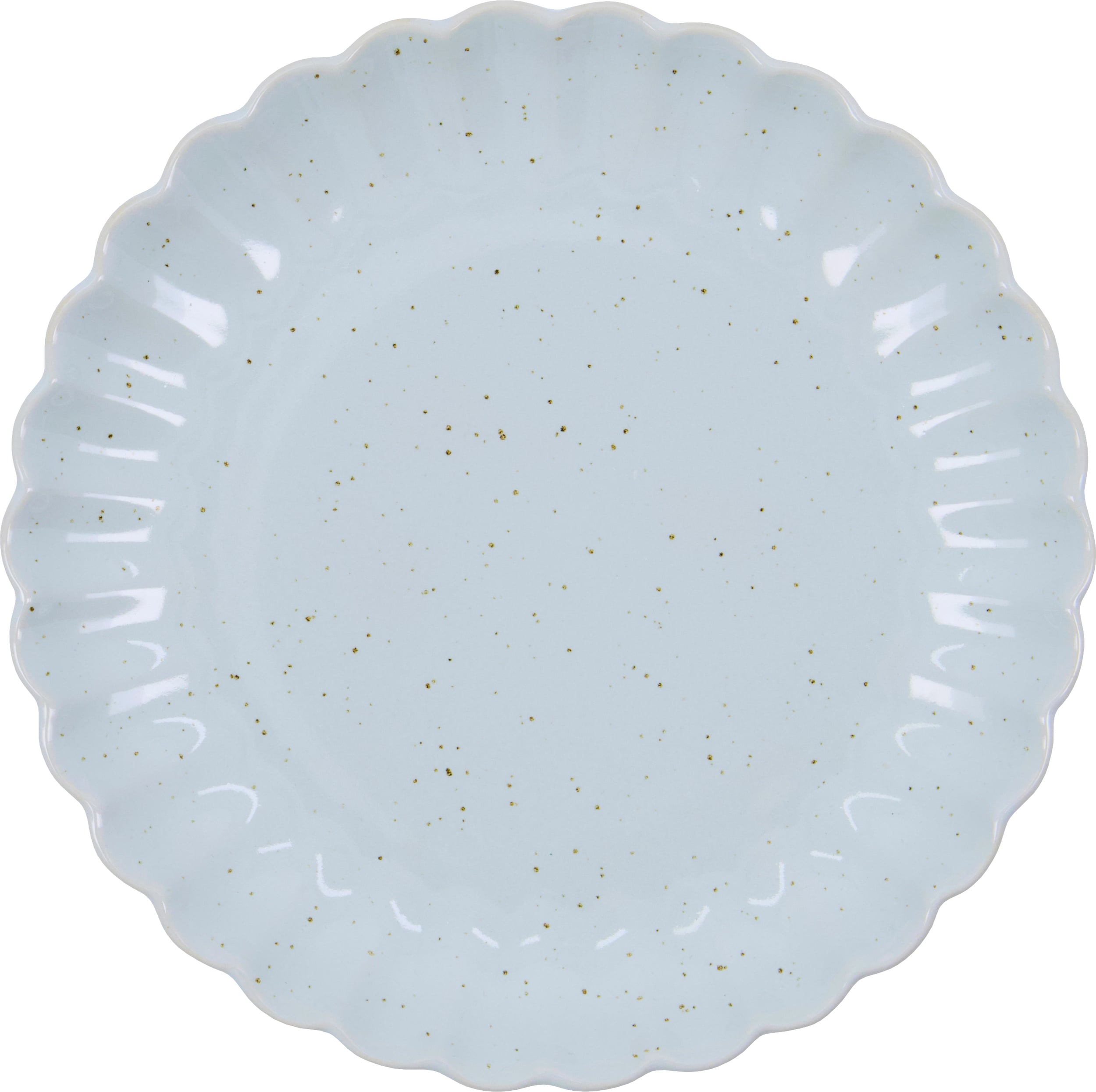 Scallop Frühstücksteller 20 cm, hellblau