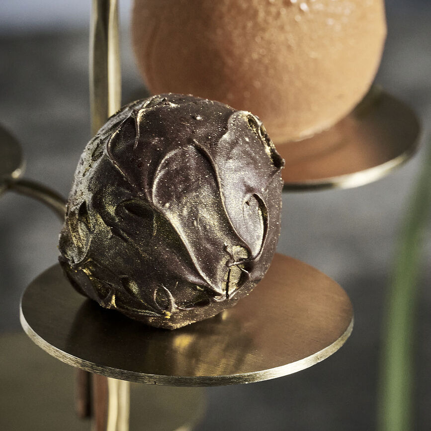 Seny Présentoir à étages, laiton antique