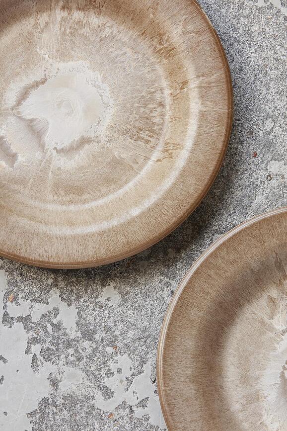 Serveur Desertni krožniki, črni, 4 kosi