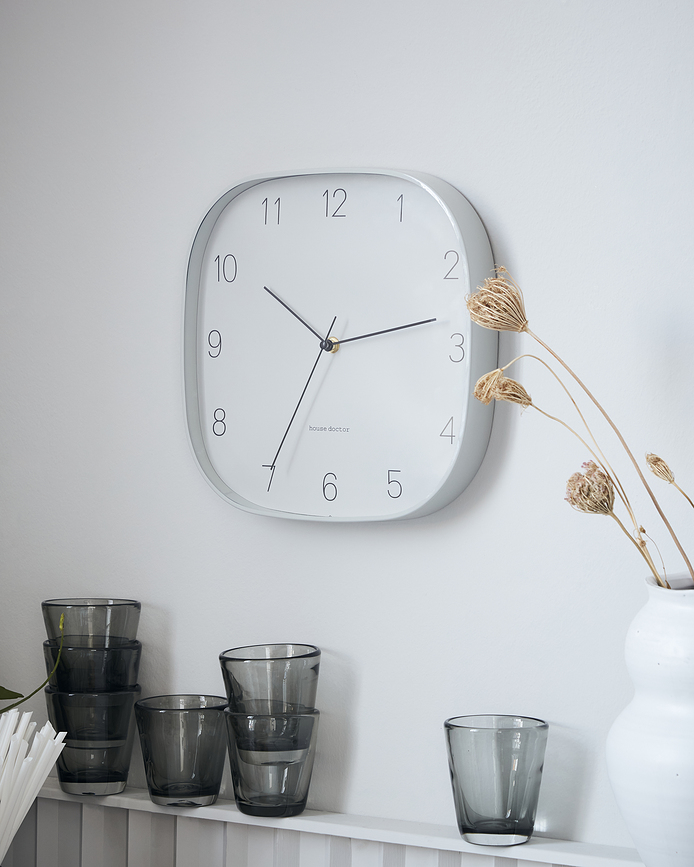 Shape Horloge murale, gris foncé