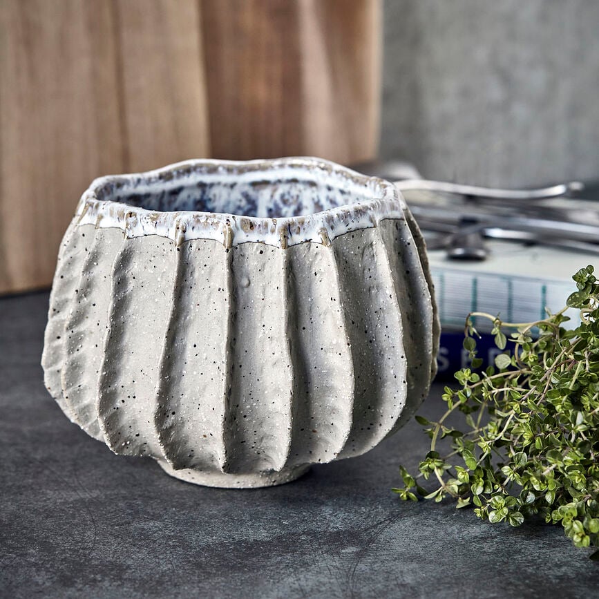 Shell Ukrasna Tegla 18 cm bež siva