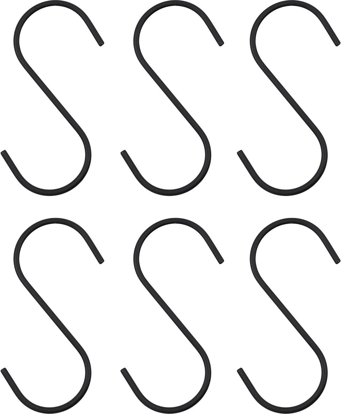 Snap Haken groß schwarz 6 St.
